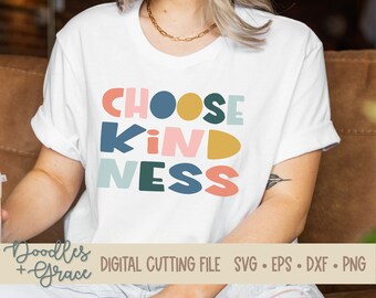 Choose Kindness SVG | Be Kind SVG | Stop Bullying SVG | Kind Vibes svg | Kindness Shirt svg for Teacher | Inspirational Quote svg for mug