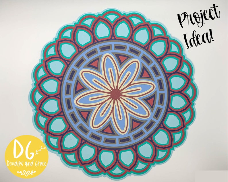 Download 3D Mandala SVG Layered Mandala SVG Paper Crafting SVG | Etsy