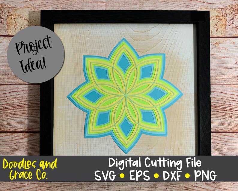 Download 3D Mandala SVG Layered Mandala SVG Paper Crafting SVG | Etsy