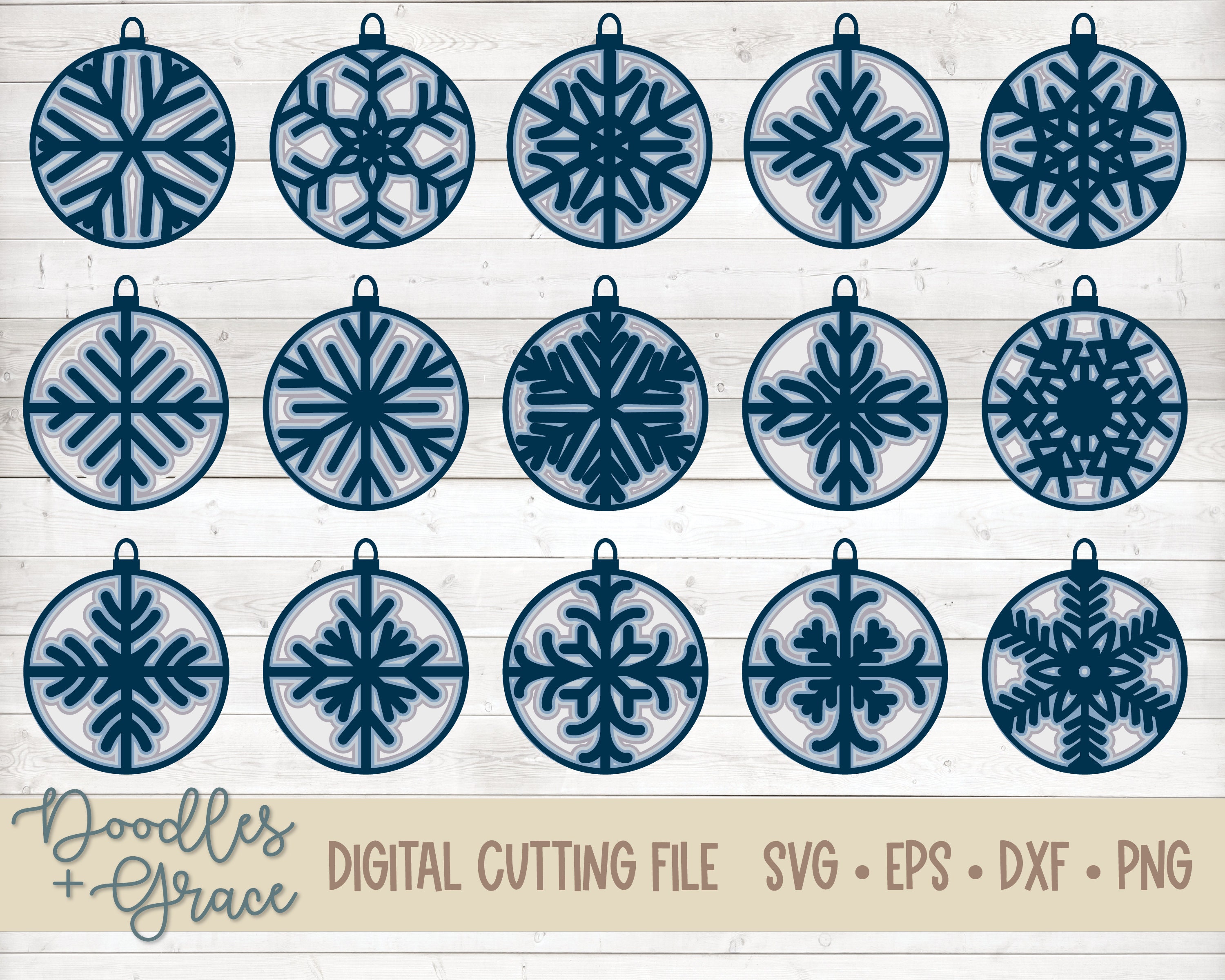 3D Layered Snowflake Ornament SVG Bundle Christmas Ornament | Etsy 3D Layered Snowflake Ornament SVG Bundle Christmas Ornament | Etsy