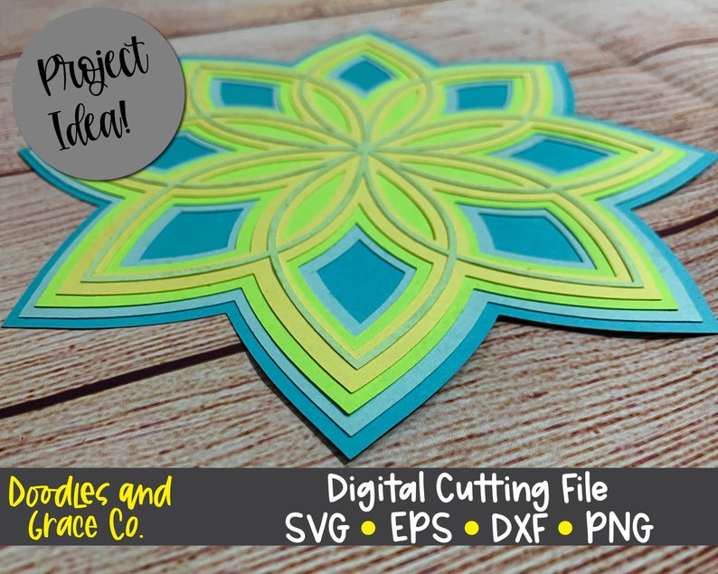 Download 3D Mandala SVG Layered Mandala SVG Paper Crafting SVG | Etsy