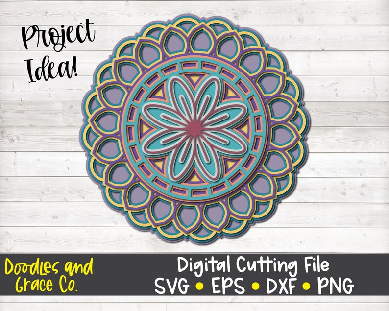 Download 3D Layered Mandala SVG Bundle Mandala Cutting File Multi ...