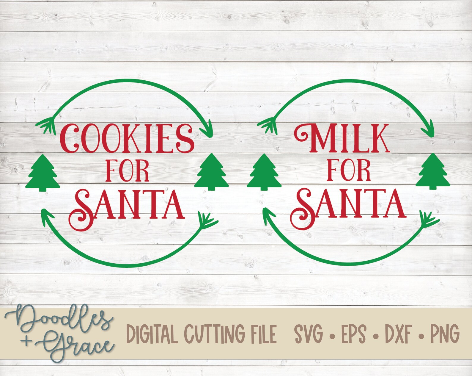 Milk for Santa SVG Cookies for Santa SVG Milk and Cookies | Etsy