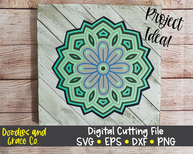 Download 3D Flower Mandala SVG Layered Mandala SVG Paper Crafting | Etsy