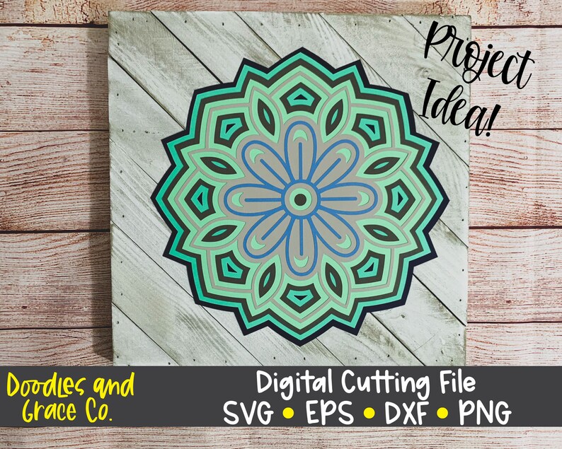 Download 3D Flower Mandala SVG Layered Mandala SVG Paper Crafting ...