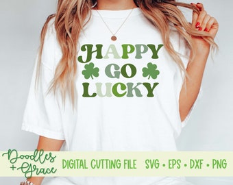 Lucky Vibes SVG | St. Patrick's Day SVG | Shamrock SVG | St. Patrick's Day Shirt svg | St. Patrick's Day Quote svg | Cut File Cricut