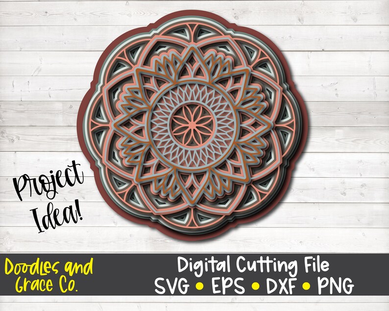 Download 3D Layered Mandala SVG Bundle Mandala Cutting File Multi ...
