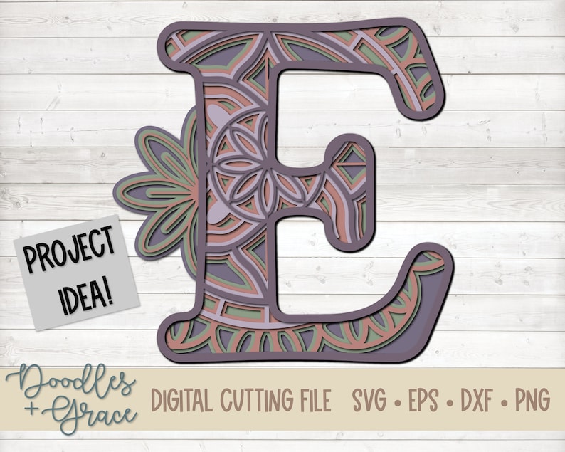 Download Dxf 3d Layered Mandala Cut File Svg 3d Letter E Mandala Svg Eps Layered Alphabet Mandala Svg Png Paper Crafting Svg Files Craft Supplies Tools Embellishments Jewellerymilad Com