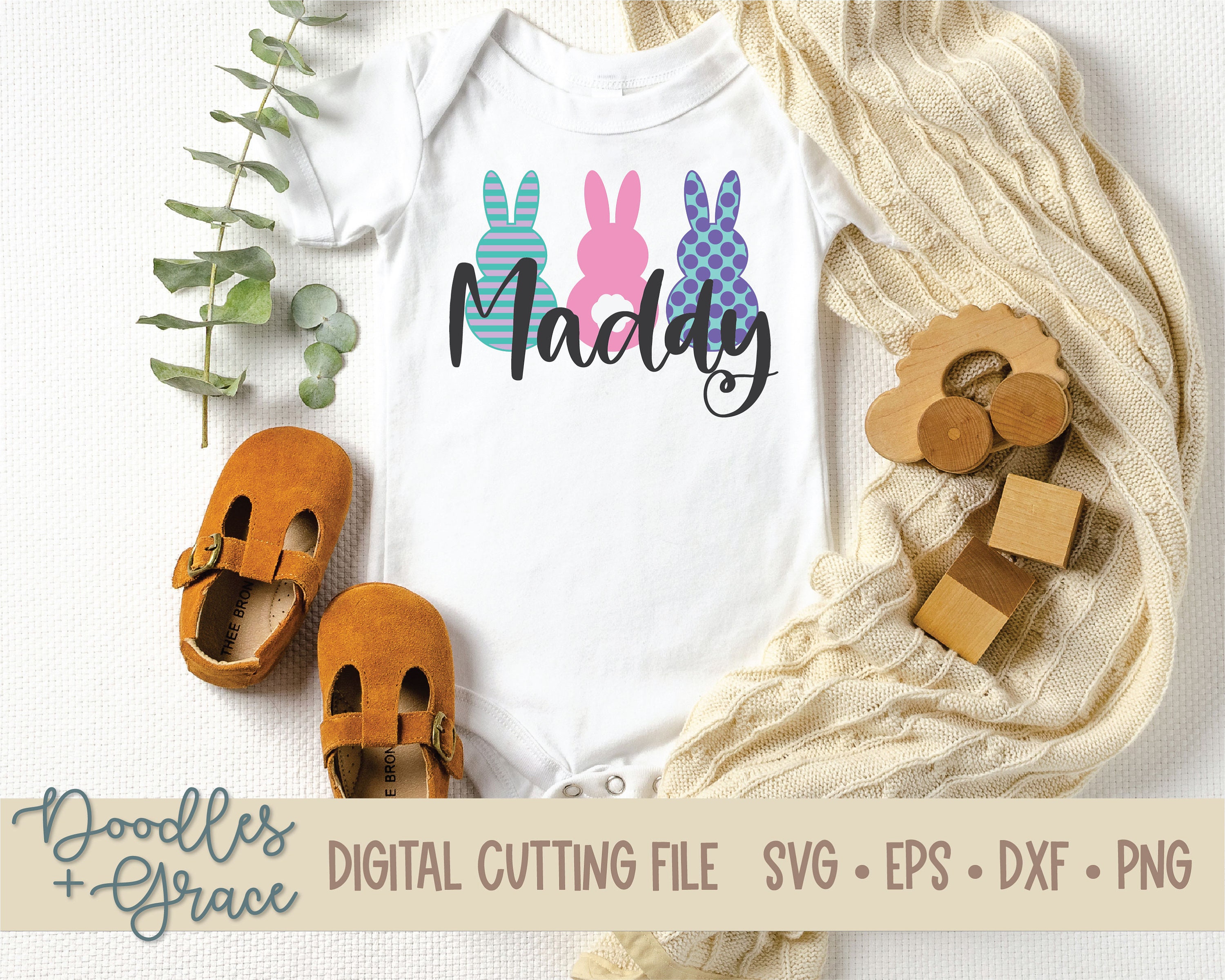 Bunny Rabbit SVG Cut File | Easter Bunny Svg | Easter Basket Svg | Kids ...