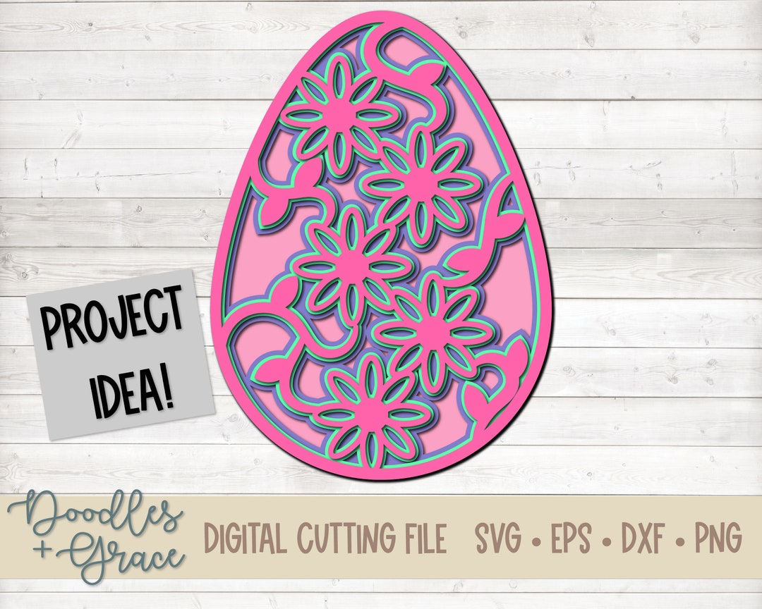 3D Easter Egg Mandala SVG | Layered Easter Egg Mandala SVG | Easter ...