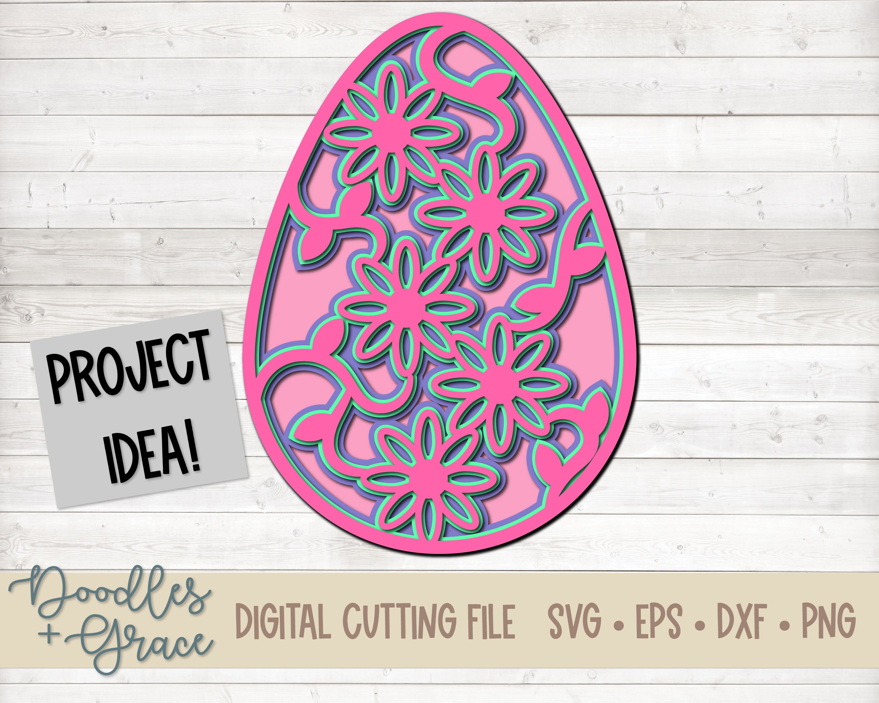 3D Easter Egg Mandala SVG | Layered Easter Egg Mandala SVG | Easter ...