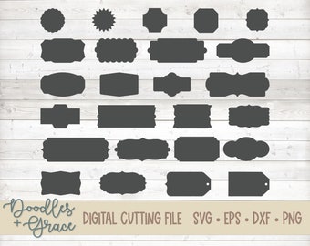 Etichette SVG / Tag svg / Etichette cucina svg / Etichette dispensa svg / Cornici digitali / Tag regalo svg / Etichette contenitore svg / svg / dxf / eps / png