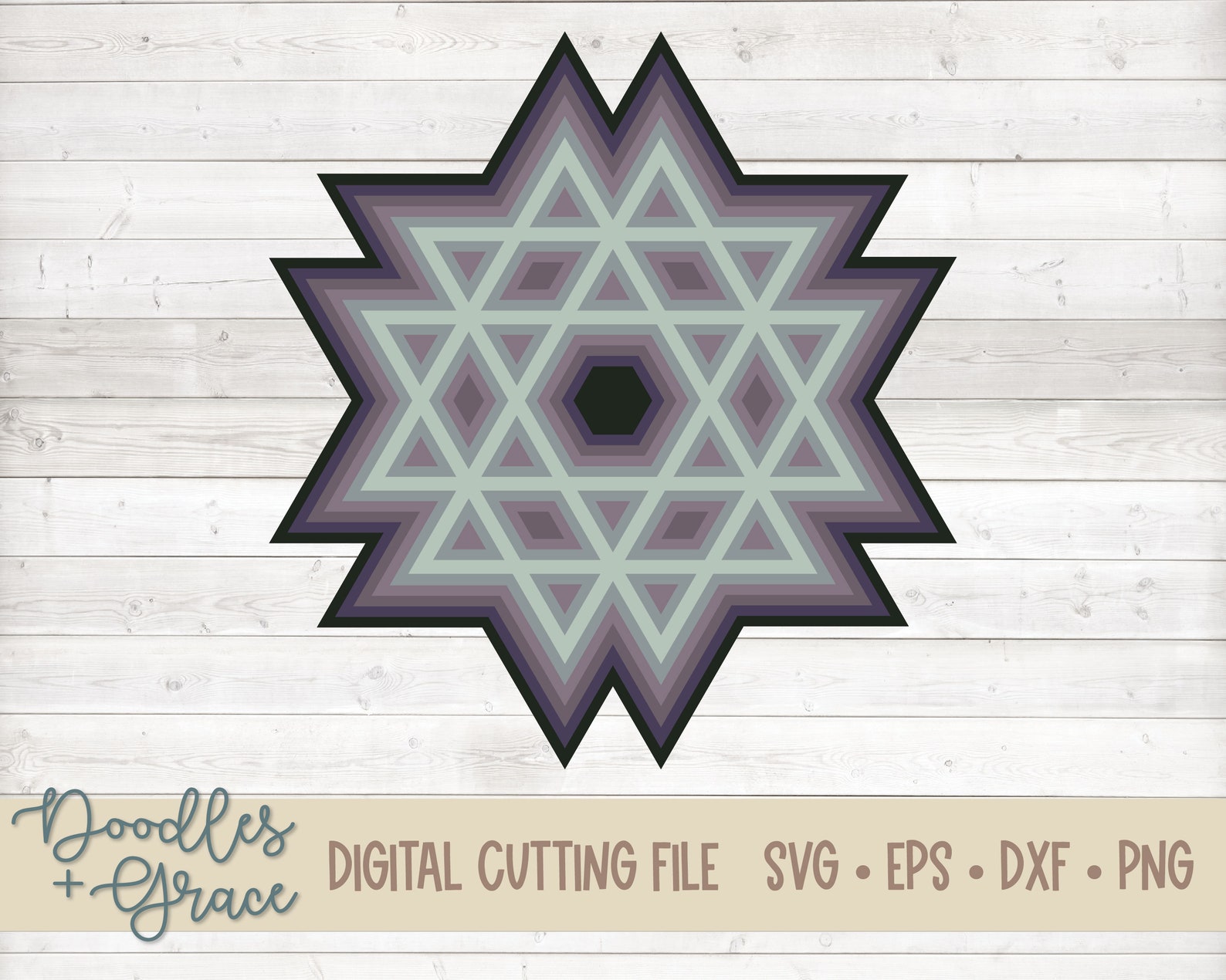 Download 3D Mandala SVG Layered Mandala SVG Paper Crafting Files | Etsy