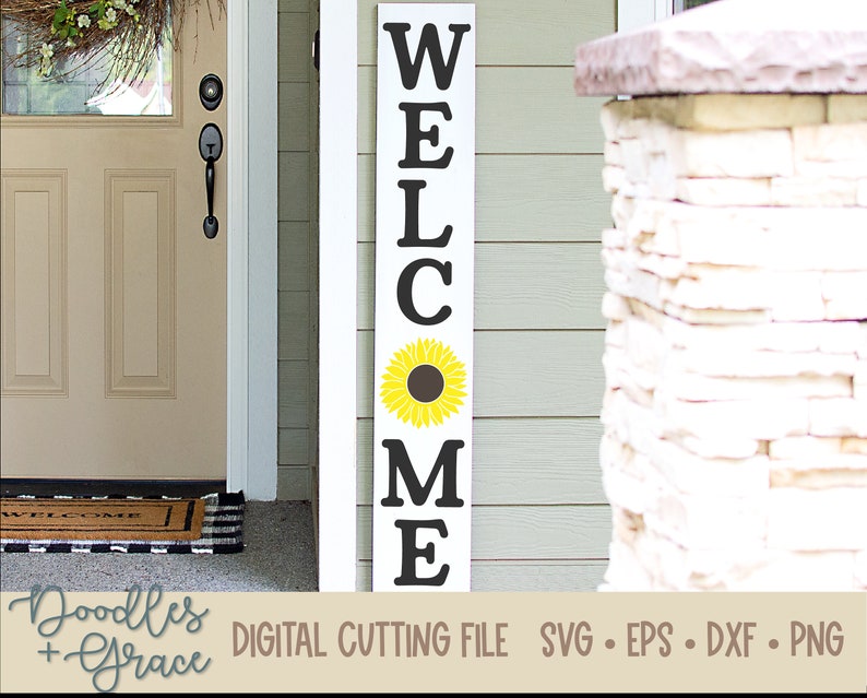 Free Free 256 Sunflower Welcome Sign Svg SVG PNG EPS DXF File