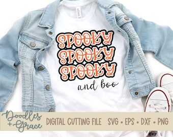 Halloween SVG File - Kids Halloween SVG  - Spooky SVG - Halloween Cutting Files - Kids Halloween Shirt svg - svg - dxf - eps - png