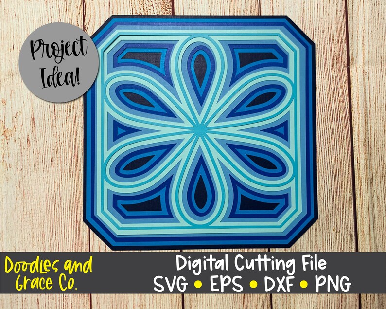 Download 3D Mandala SVG Layered Mandala SVG Paper Crafting SVG | Etsy
