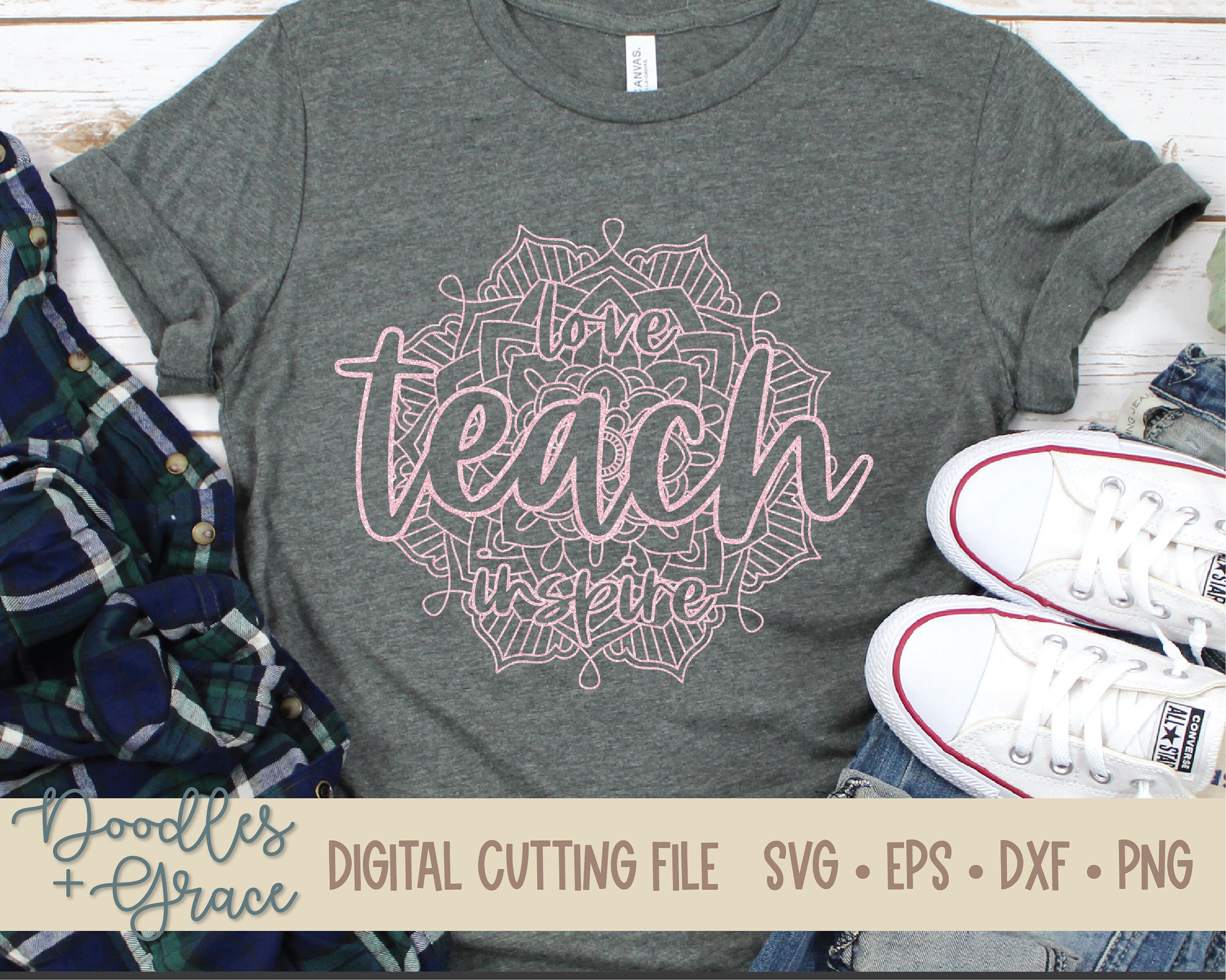 Download Mandala Svg Teacher Gift Cut File