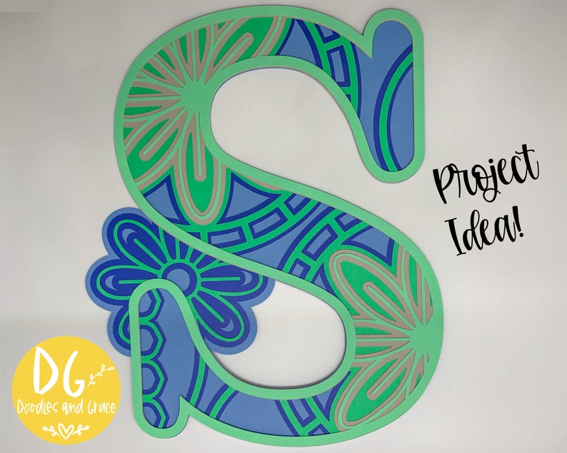 Download 3D Letter S Mandala SVG Layered Alphabet Mandala SVG Paper ...