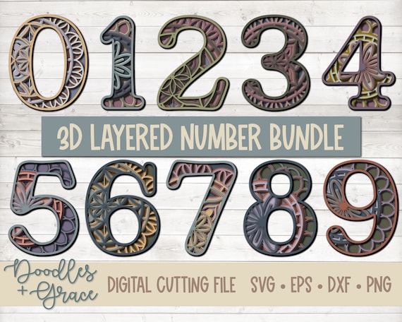 Free Free 349 Layered Mandala Numbers SVG PNG EPS DXF File