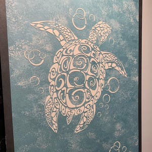 Giant Sea Turtle Stencil, Turtle Sea Creature Stencil Art, Plaster Wall Stencil, Turtle Stencil for Paint, Turtle design, Nature Lover Room