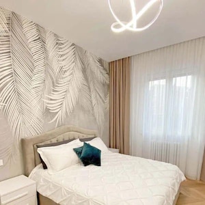 Tropical Palm Leaf Stencil, Large Botanical Wall Decor Template, Reusable Branch Stencil for Accent Wall, Nature Pattern, DIY Wall Template