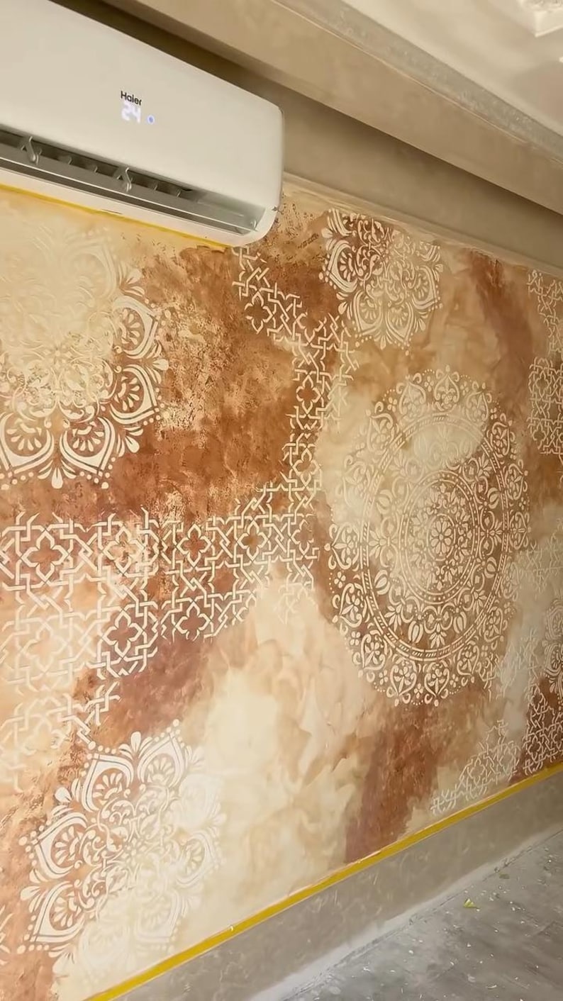 Wall Stencils Set, Moroccan Geometric Pattern Templates, Mandala ...