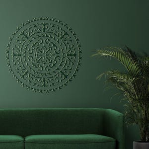Stencil Mandala ART DECOR, Decorative Wall and Furniture Template, Reusable Boho Pattern for Painting, DIY Craft Stencil, Yoga Studio Decor