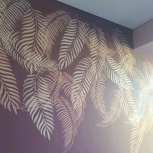 Stencil Parete Riutilizzabile Foglia Mostro | Modello Mylar 59x95cm | Per Decorazione Murale Fai Da Te - Foto 10