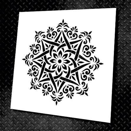 Mandala Wall Stencil for Painting, Reusable DIY Craft Mylar, Unique ...