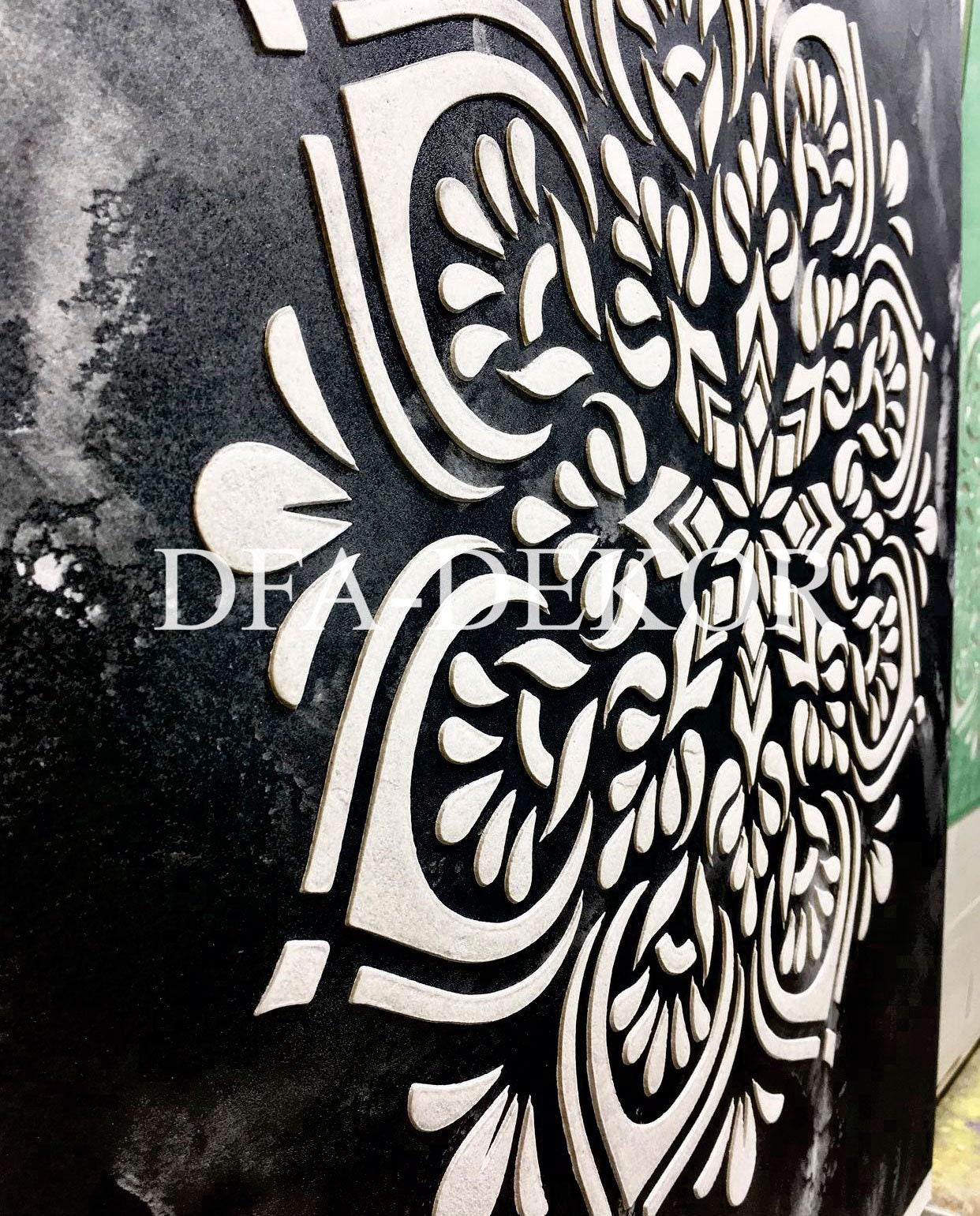 Mandala Wall Stencil for Painting, Reusable DIY Craft Mylar, Unique ...
