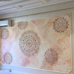 Wall Stencils Set, Moroccan Geometric Pattern Templates, Mandala ...