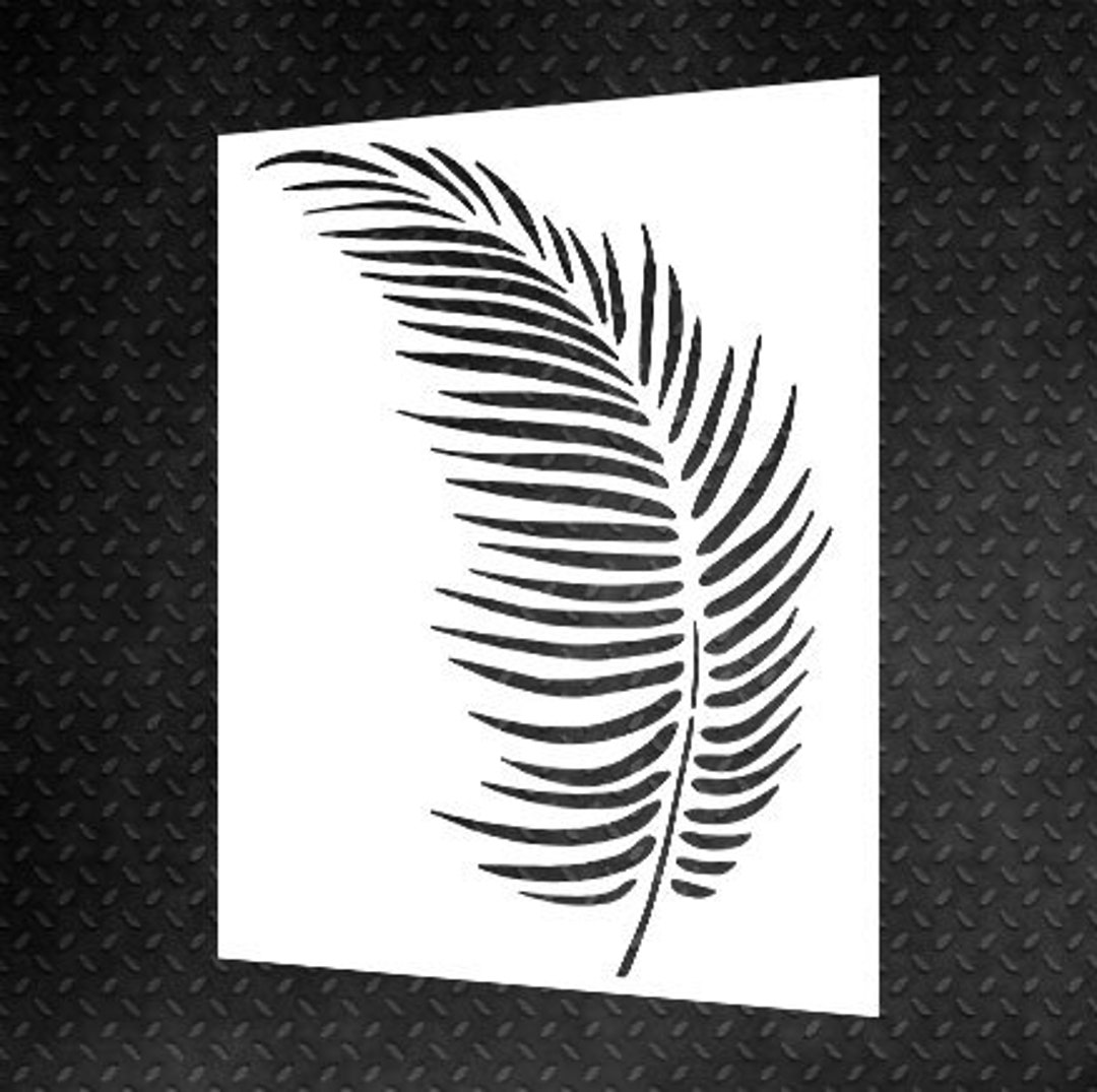 Feather STENCIL for Painting Wood Fabric Canvas Scrapbook Etsy