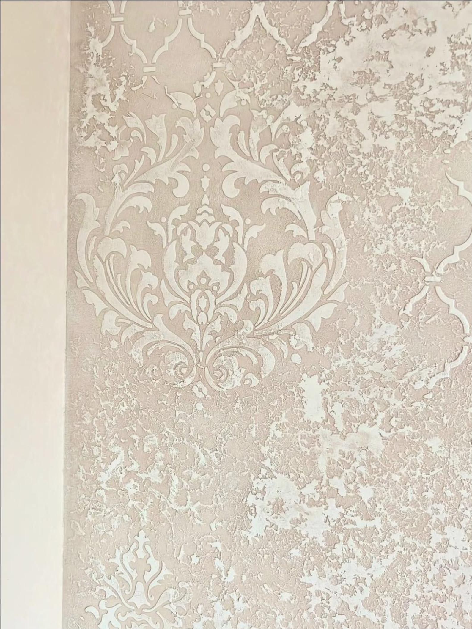 Wall Stencil Set, Damask Oriental Wall Stencil Set, Eastern Moroccan ...