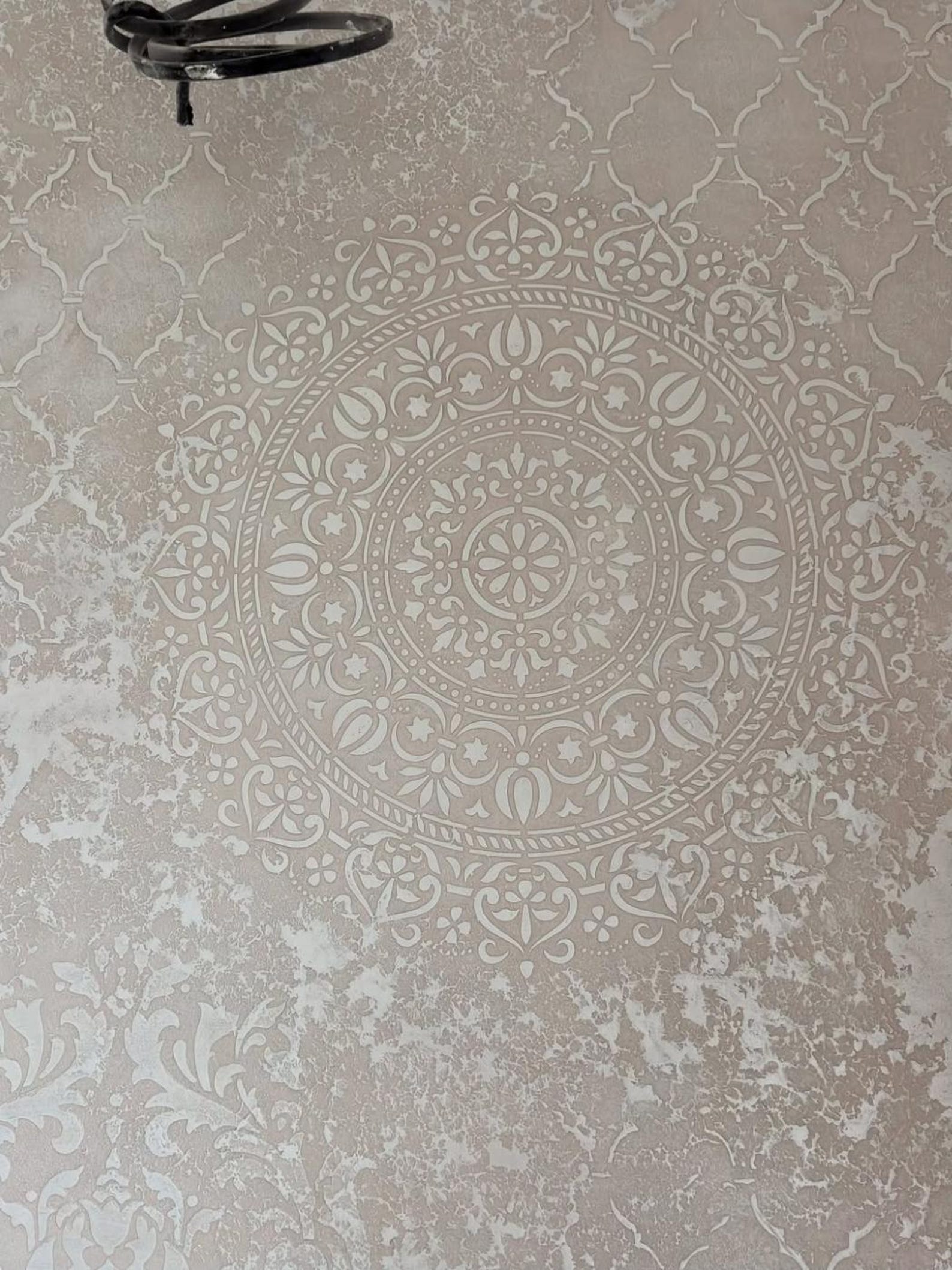 Wall Stencil Set, Damask Oriental Wall Stencil Set, Eastern Moroccan ...