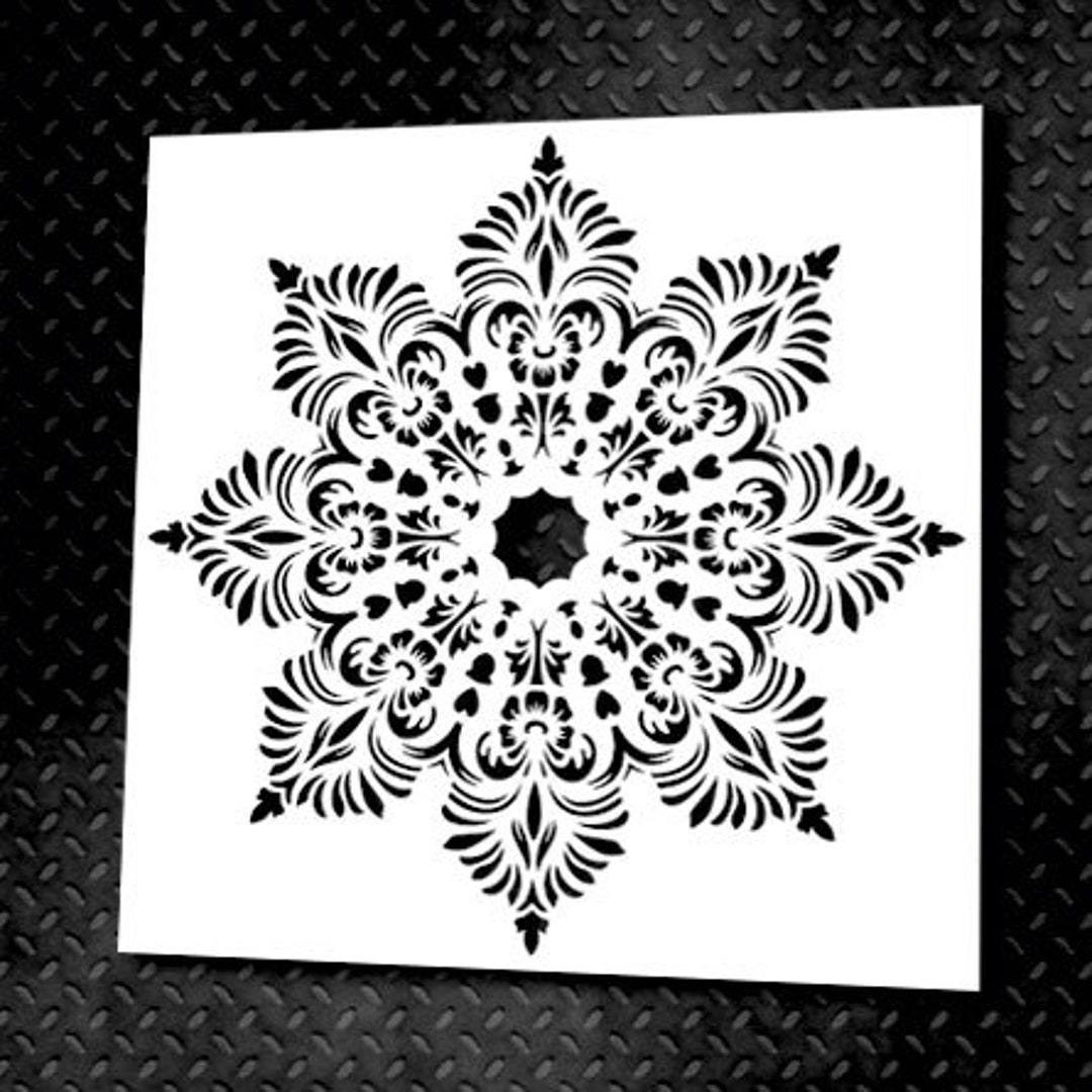 Floral Stencil Mandala Stencil Rangoli Stencil Reusable DIY Etsy