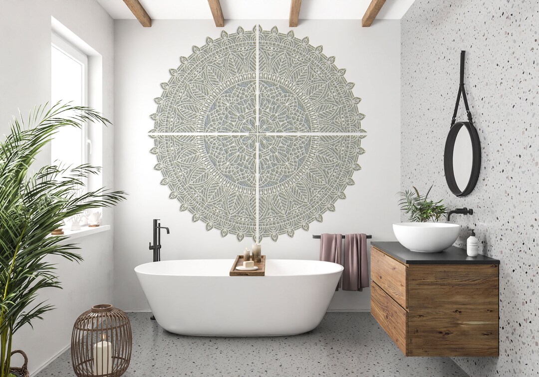 Bathroom Wall Stencils Craft Stencil Overlay Stencil Border Etsy