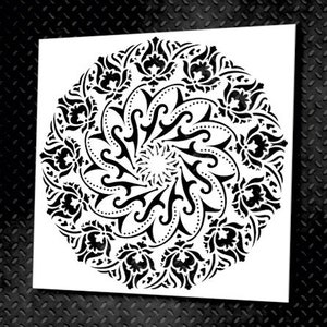 Reusable DIY Craft Mylar Stencil, Mandala Stencil, Rangoli Stencil, Moroccan Stencil, For Paint Floral Home Decor Wall Stencil, Damask