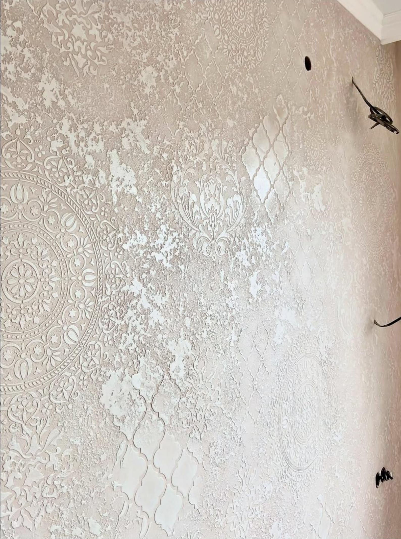 Wall Stencil Set, Damask Oriental Wall Stencil Set, Eastern Moroccan ...