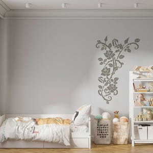 Flower Border Stencil, Nature Painting Stencil, Reusable Stencils for Painting, Stencil for Painting, Tree Stencil, Flower Border Template