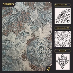 Decorative Wall Stencils Set, Large Decorative Stencils, DIY Home Decor ...