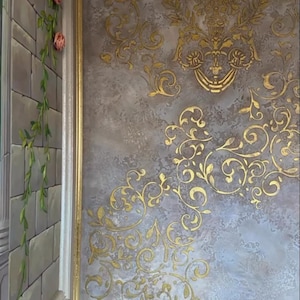 Stencil Set Accent Wall Design Large Mandala Pattern Wall Paint Stencil Eastern Geometric Wall Morocco Stencil Home Decor DIY Painting Tools image 3