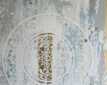 Professional Wall Stencil, Reusable Template for Paint and Plaster, Furniture, Tile & Concrete, Custom Size Available, DIY Home Decor