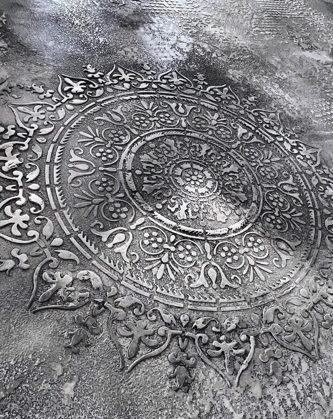 Round Mandala Stencil, Moroccan Stencil, MANDALA STENCIL for Walls ...