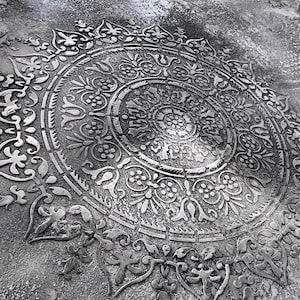 Round Mandala Stencil, Moroccan Stencil, MANDALA STENCIL for Walls, Reusable DIY Craft Mylar Stencil, Accent Wall, Harmony Mandala Stencil
