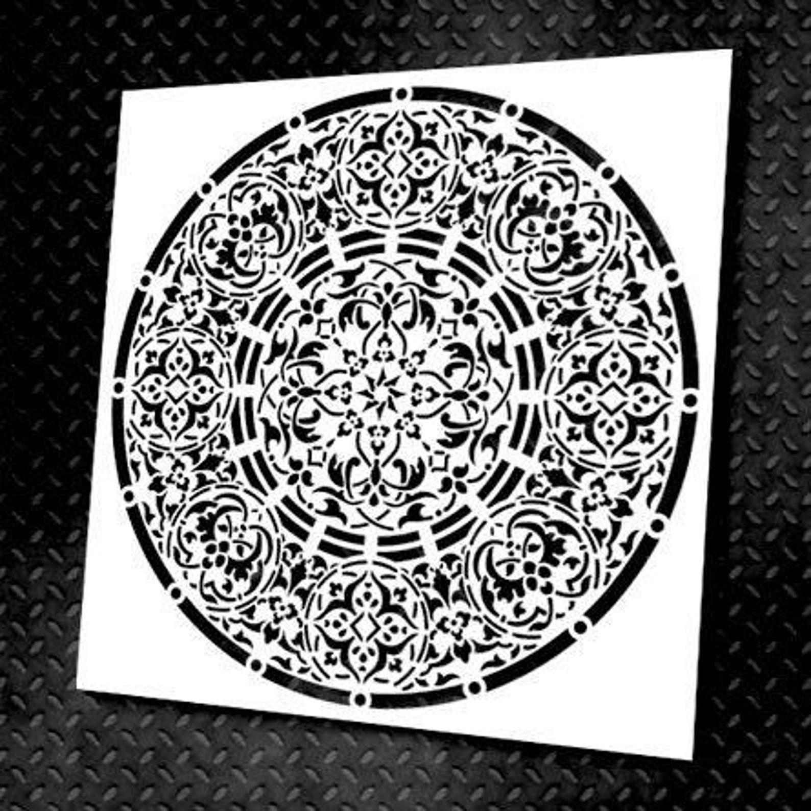 Mandala Stencil, Moroccan Stencil, Wall Stencil Pattern, Reusable DIY ...