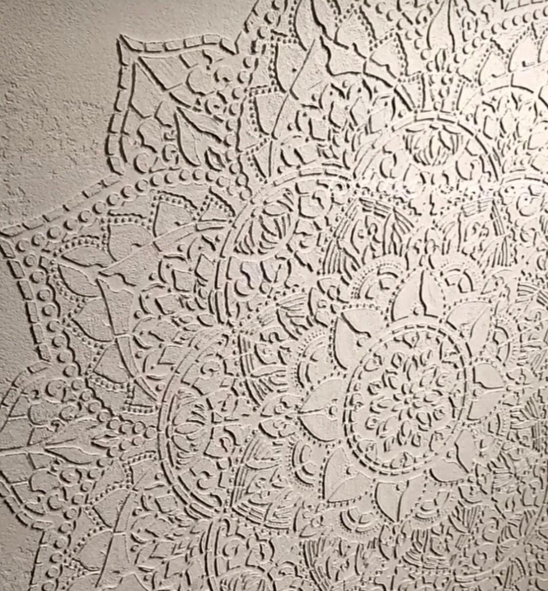 Wall Decorative Stencil, Mandala Pattern for DIY, Reusable DIY Craft ...