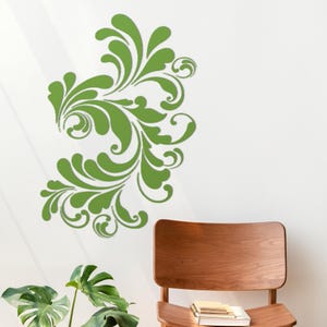 Damask Floral Wall Stencil, Damask Stencil, Pattern Stencil, Damask Wall Stencil, Large Wall Stencils, DIY Wall Stencil, Flower Decal