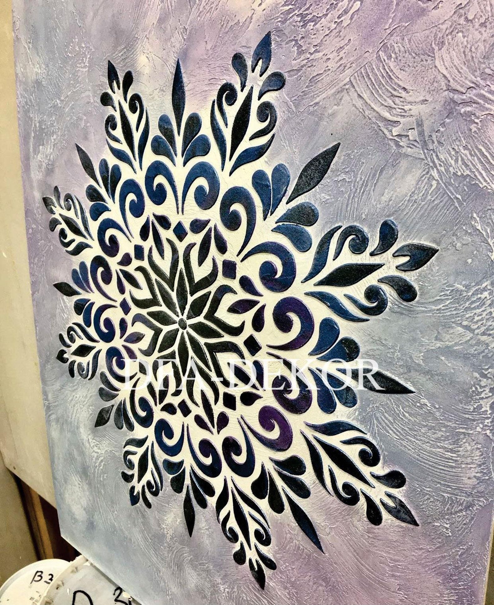 Mandala Wall Stencil for Painting, Reusable DIY Craft Mylar, Unique ...