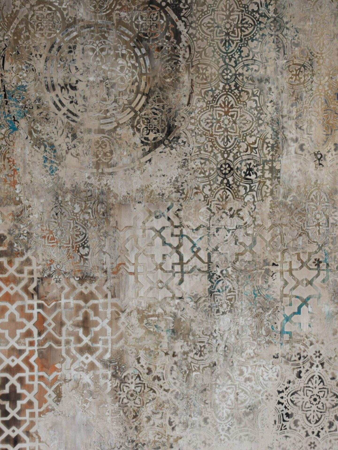 Wall Stencils Set for Home Decor, Decorative Plaster, Moroccan Pattern ...