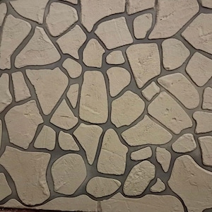 Stone Wall Stencil, Decorative Stone Stencil, Stencils For Wall, Wall Stencils, Geometric Stencil, Office Room Decor, Minimal Stencils